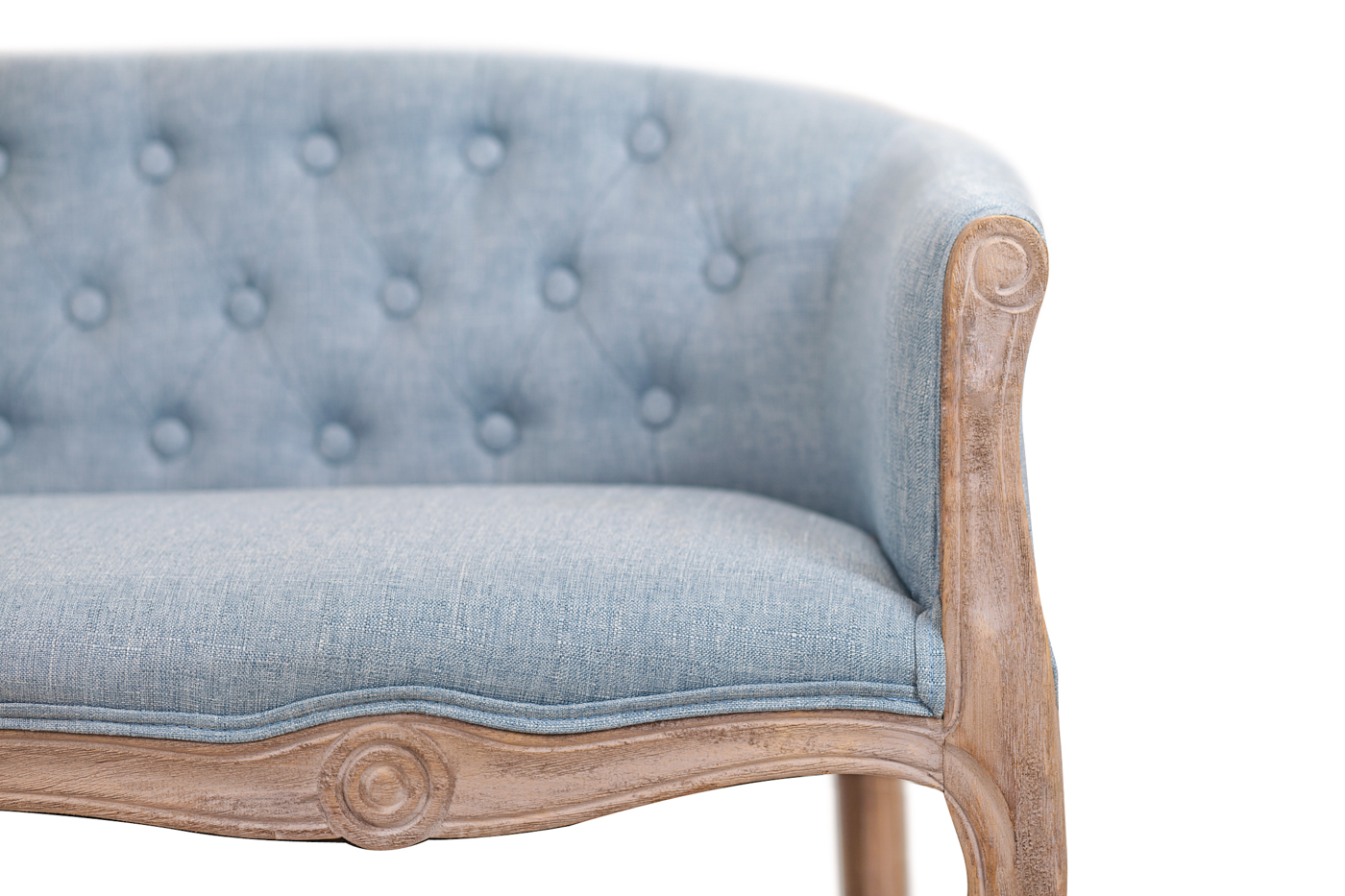 Дизайнерский двухместный диван Kandy Double Light Blue в интерьере