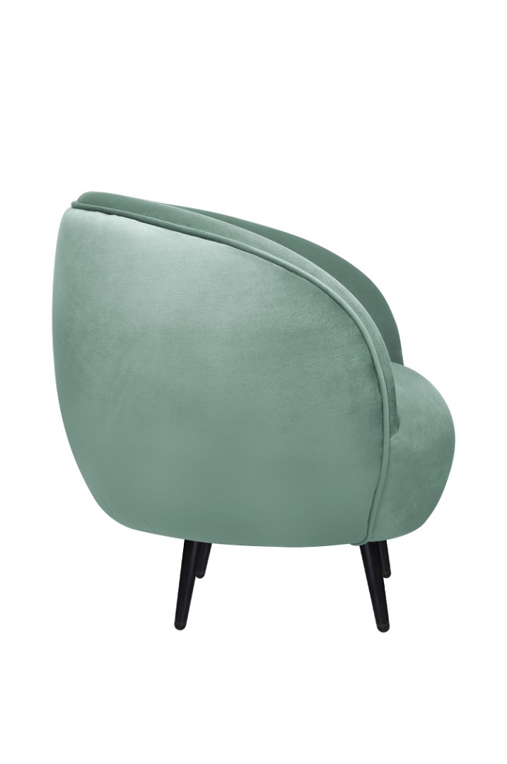 заказать Мягкое кресло Small Benee Green на черных ножках