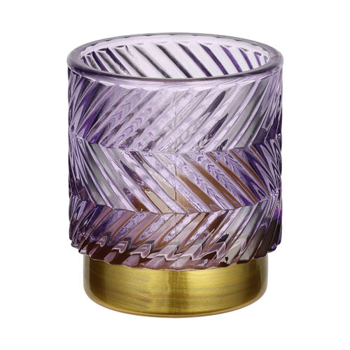 422505 Подсвечник рождественский BEZAMBY, стекло, металл/фиолетовый,золото, 70?80х70 мм в Краснодаре 422505 Подсвечник рождественский BEZAMBY, стекло, металл/фиолетовый,золото, 70?80х70 мм
