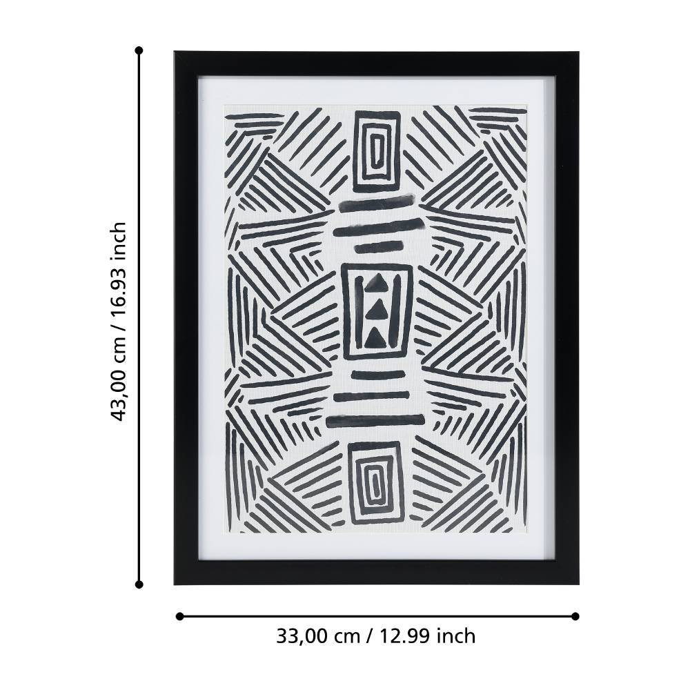 423092 Картина ROBERVAL, L330, B16, H430, пластик, стекло, черный, белый в интерьере в Москве 423092 Картина ROBERVAL, L330, B16, H430, пластик, стекло, черный, белый в интерьере