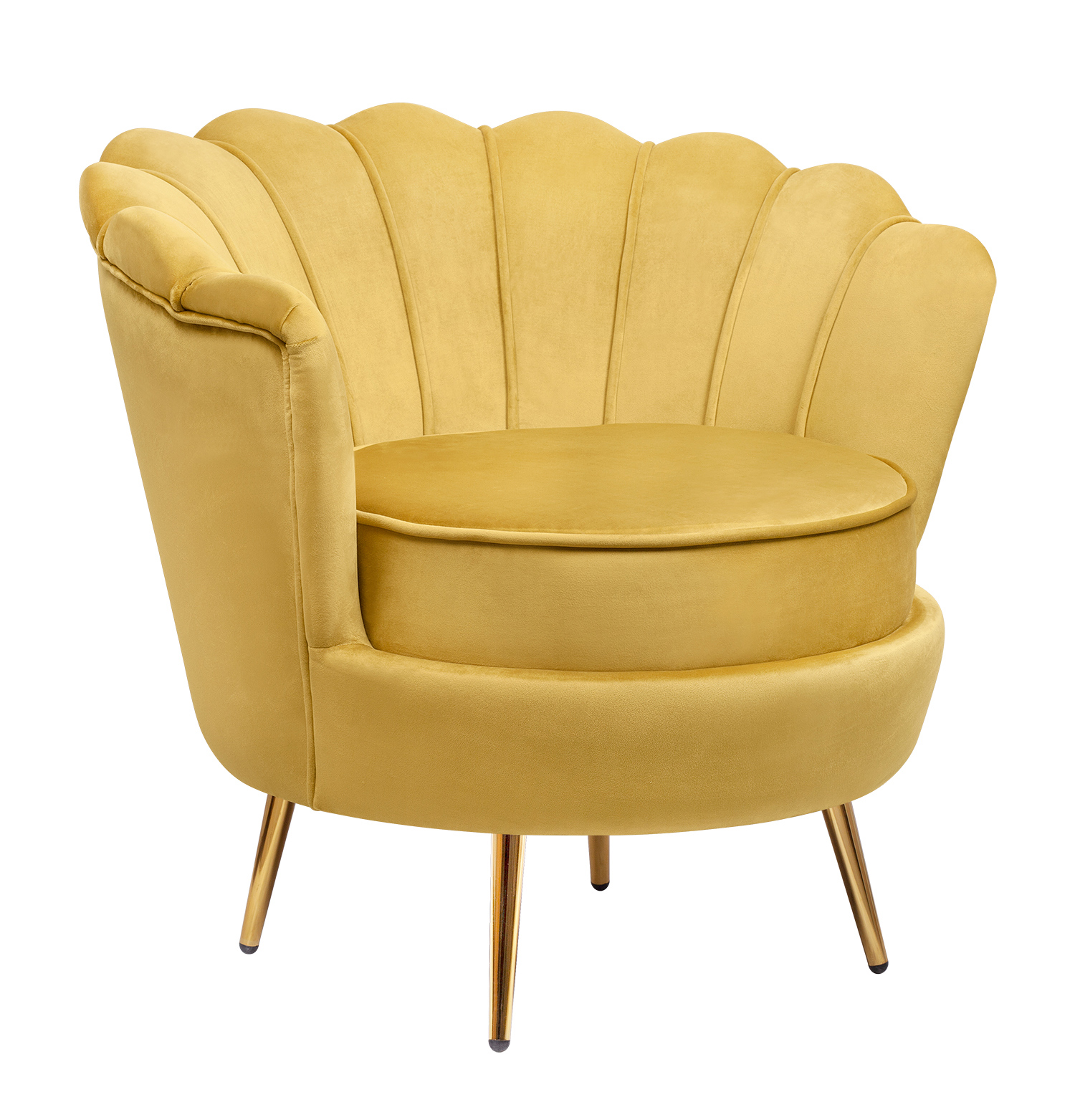 купить Низкое кресло ракушка Pearl Yellow