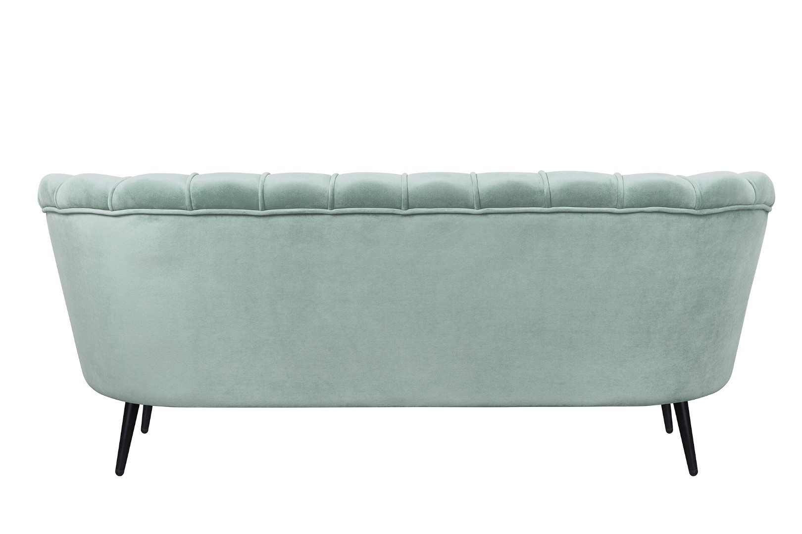 Диван ракушка для гостиниц Pearl Triple Green на черных ножках в интернет-магазине