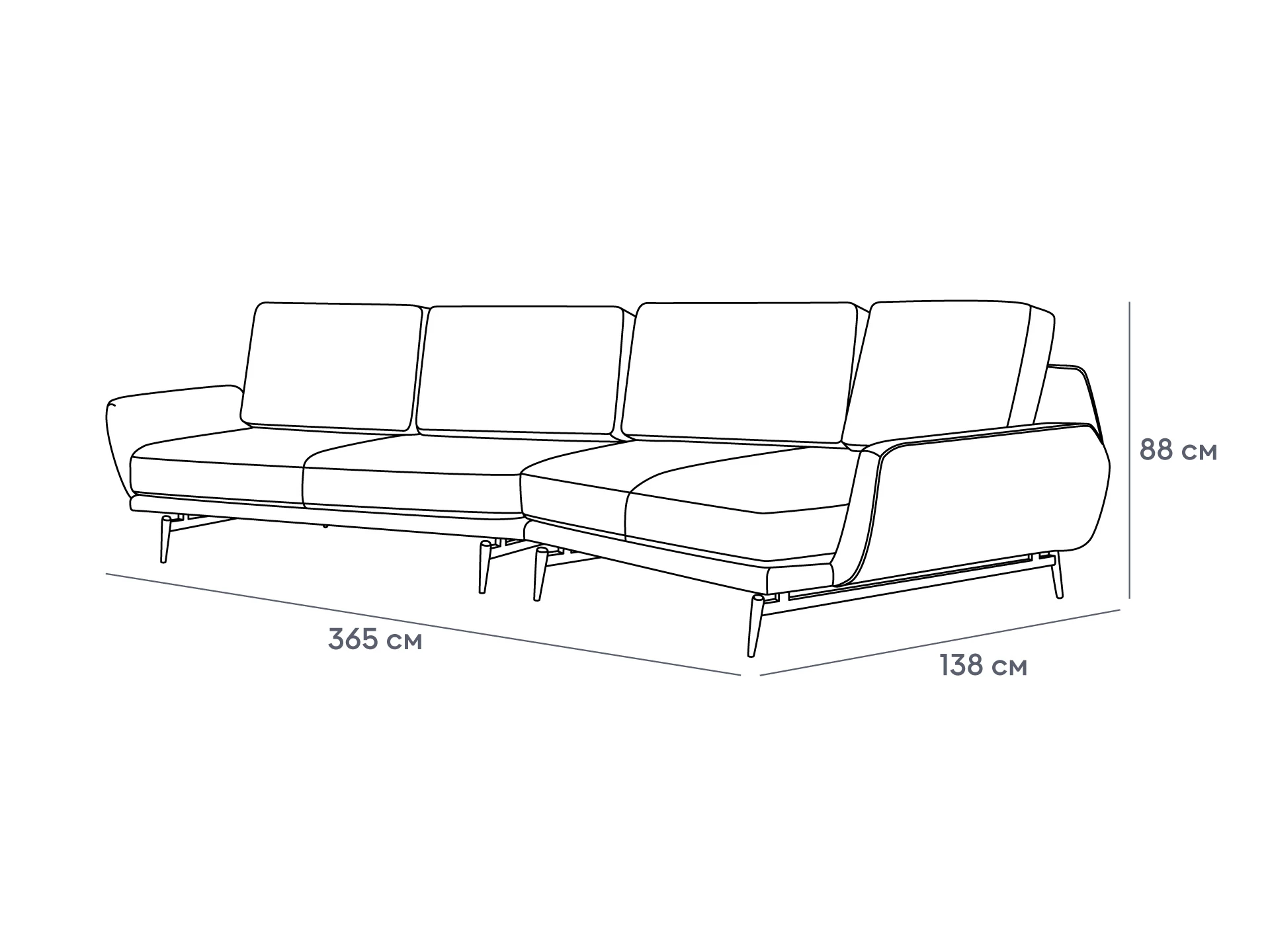 фото Диван Ispani угловой правый в интерьере в Москве фото Диван Ispani угловой правый в интерьере