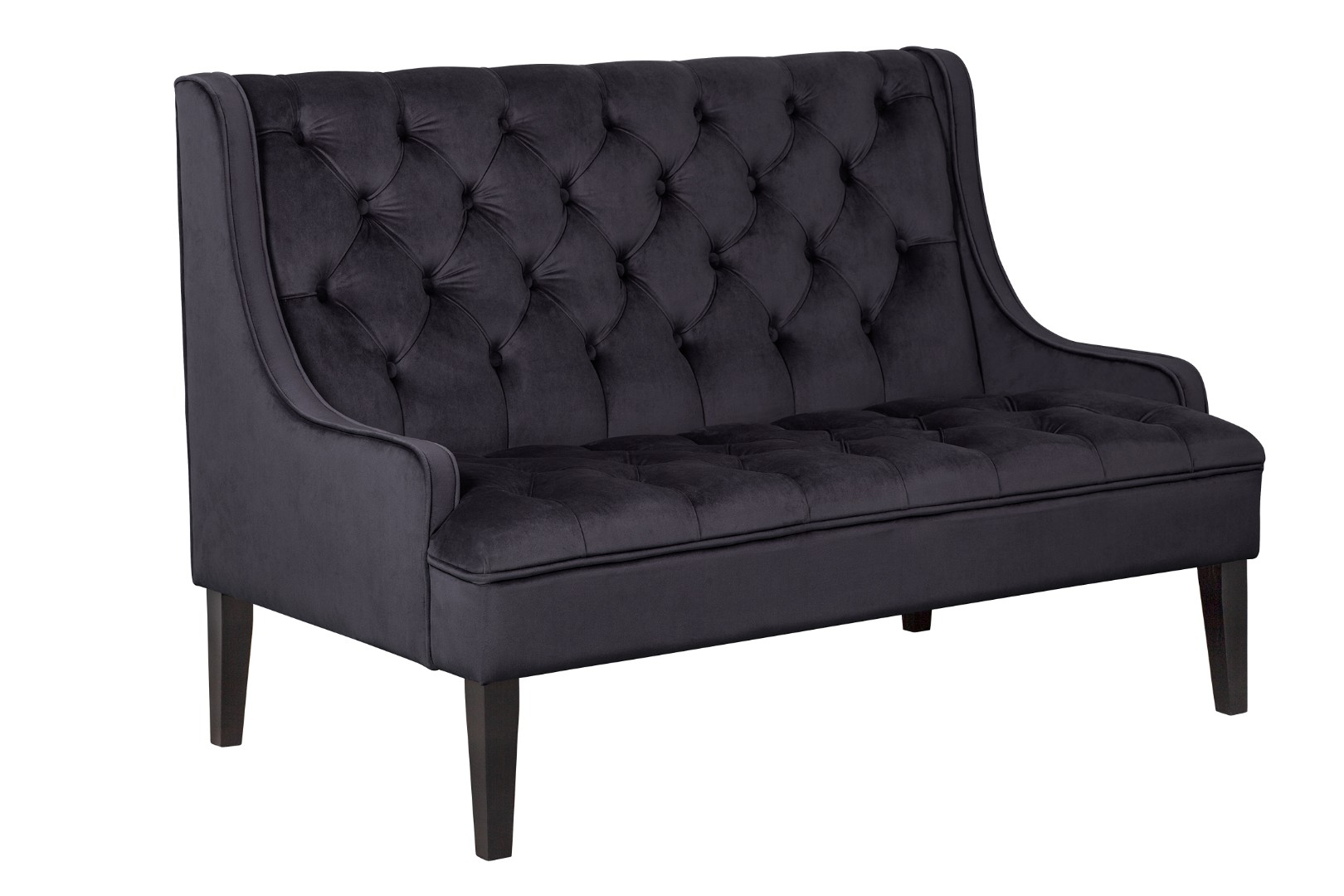 купить Прямой двухместный американский диван Sommet черный