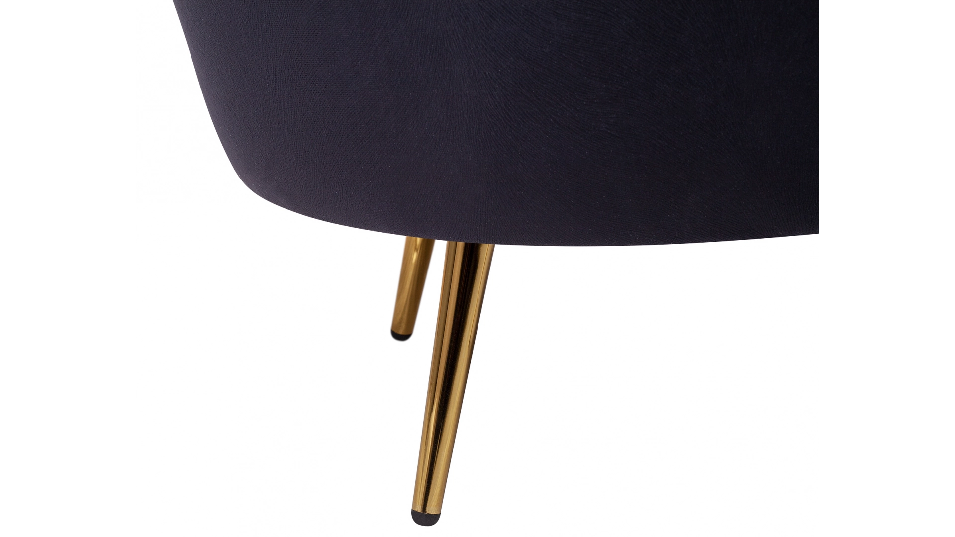 Кресло с пуфом ракушка Pearl Black в интерьере