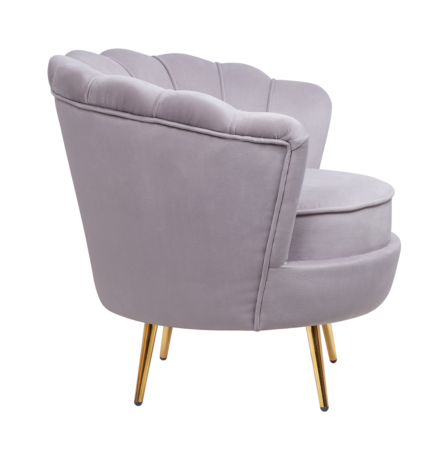 заказать Низкое кресло ракушка Pearl Grey