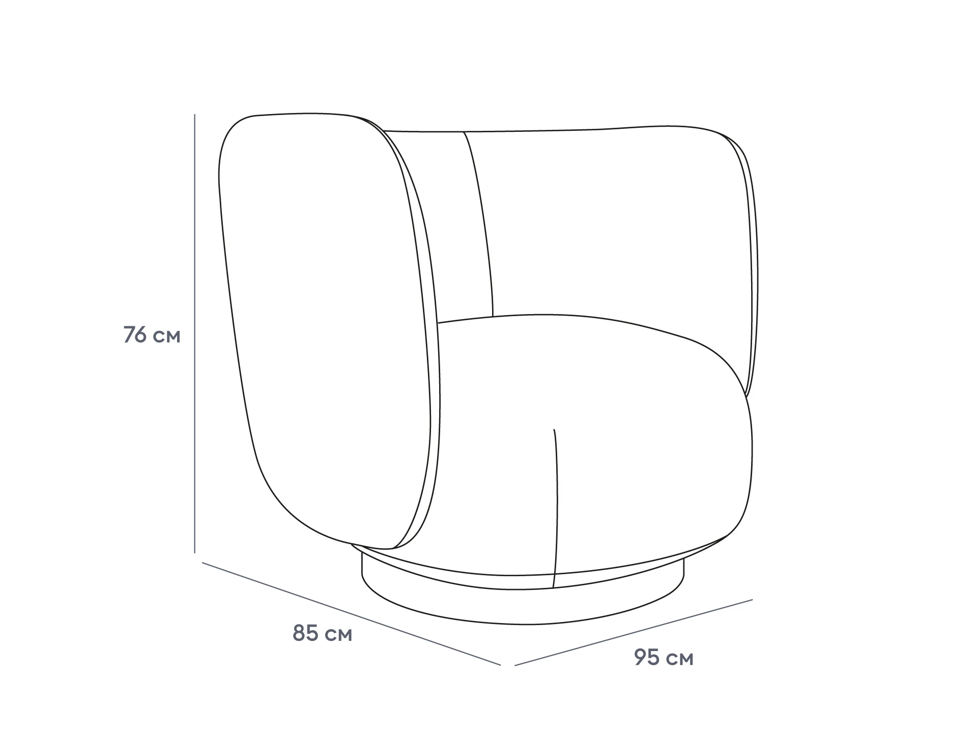 Кресло Lucca вращающееся в интерьере в Москве Кресло Lucca вращающееся в интерьере