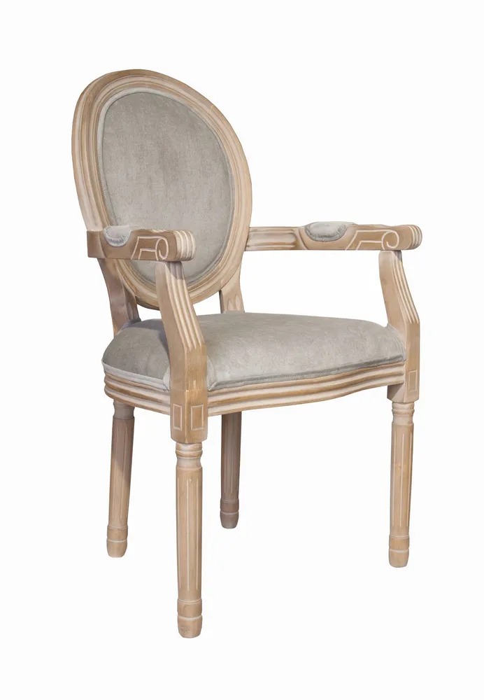 купить Мягкий стул с подлокотниками Volker Arm Grey