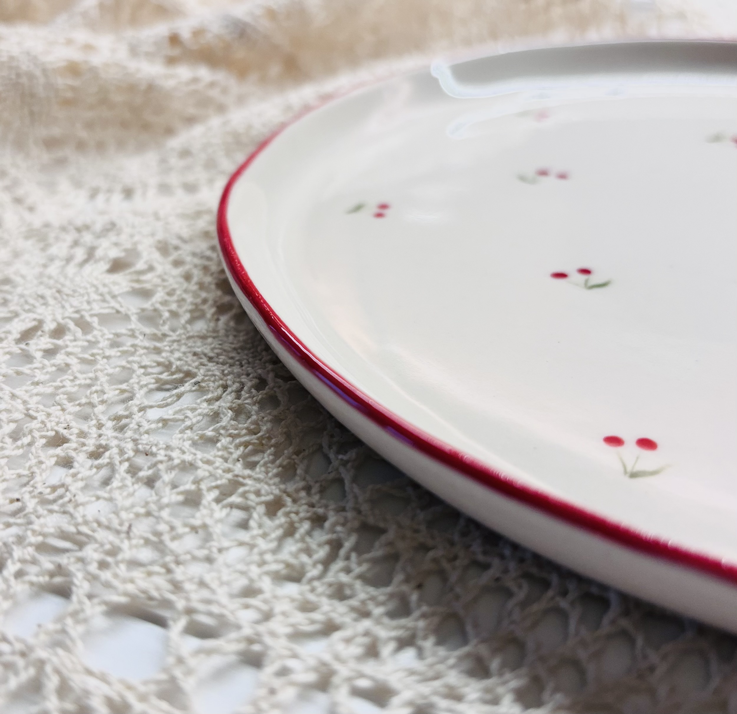 Тарелка "Вишневая" диаметр 19см в интернет-магазине в Москве Тарелка "Вишневая" диаметр 19см в интернет-магазине