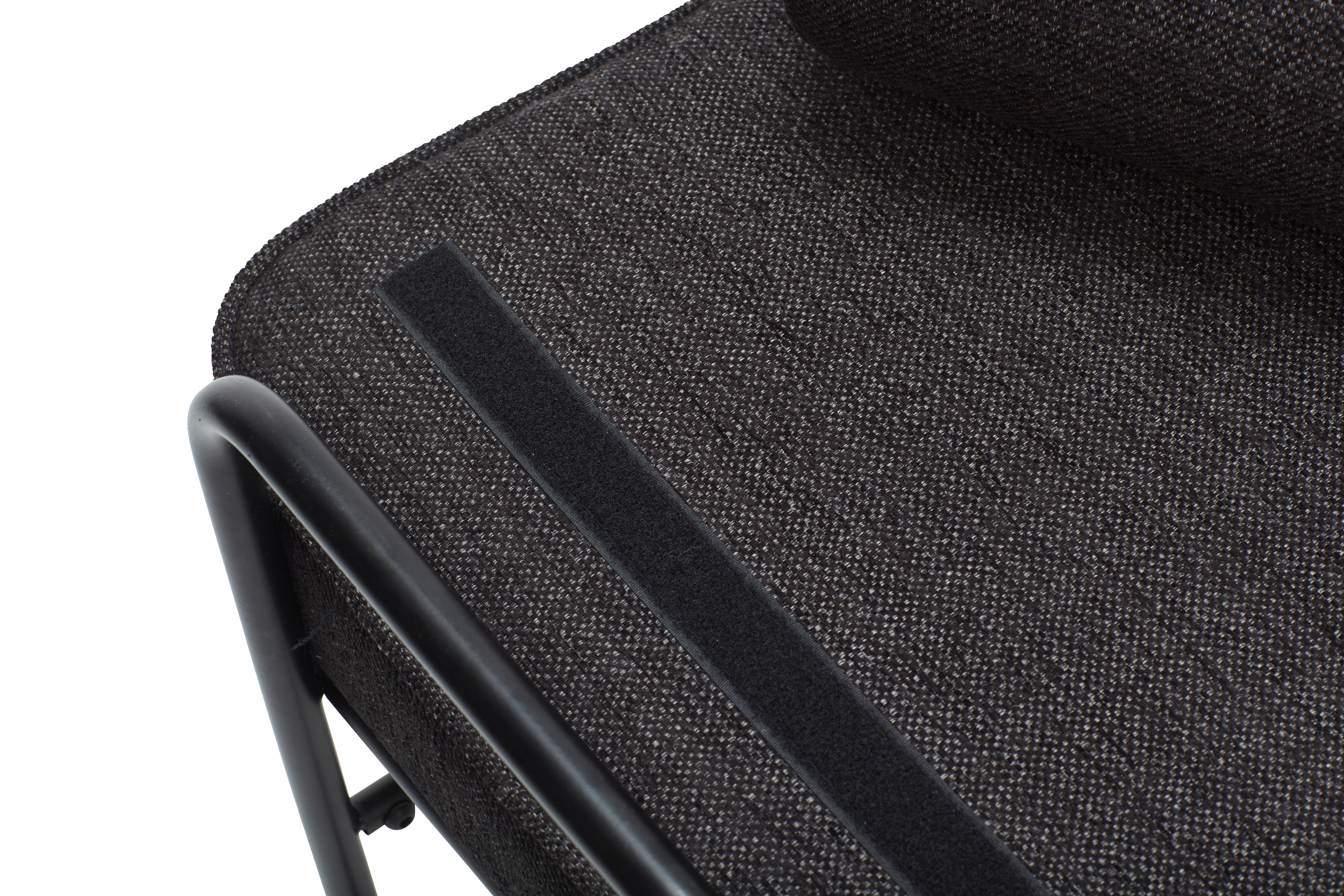 фото БАНКЕТКА HUBSCH, ТКАНЬ / МЕТАЛЛ, ЧЕРНЫЙ