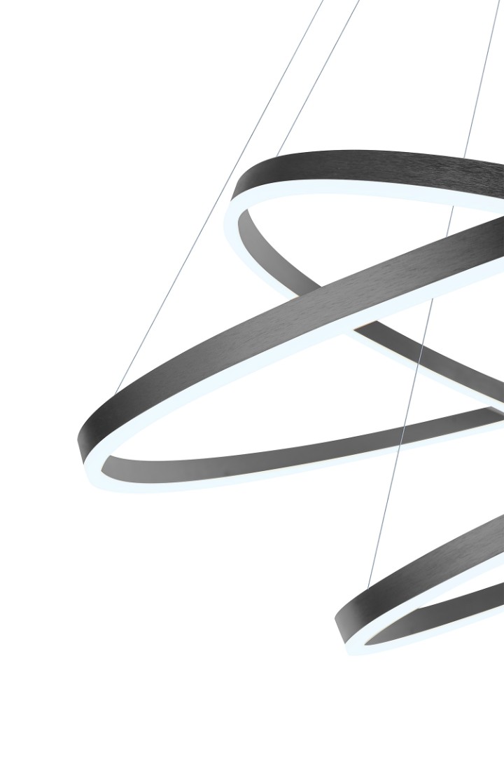 фото Люстра Orblaze 3 rings 1000 black