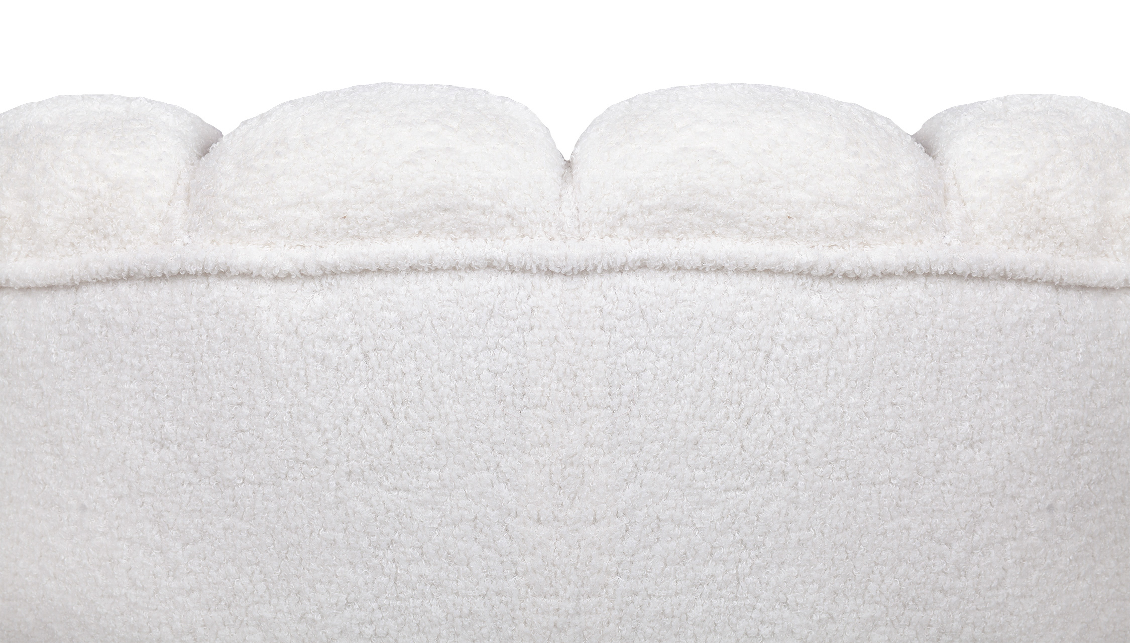 фото Низкое кресло ракушка Pearl цвет белый