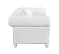 Трехместный прямой диван мягкий арт-деко Neylan белый №2