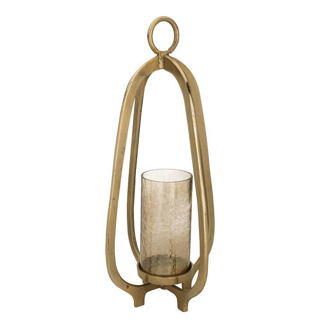 422115 Подсвечник IBUSUKI, H720, ?350, алюминий/стекло, золотой, янтарный в Краснодаре 422115 Подсвечник IBUSUKI, H720, ?350, алюминий/стекло, золотой, янтарный