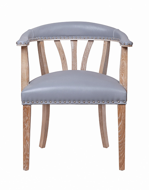 Мягкий стул с подлокотниками Tanner Gray Leather в Краснодаре Мягкий стул с подлокотниками Tanner Gray Leather