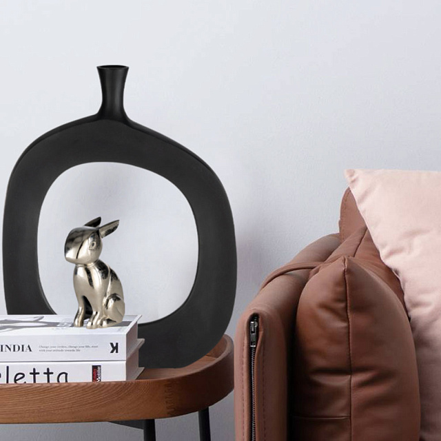 427309 Статуэтка Заяц VOHILAVA, L130, B85, H220, алюминий, цвет никель в Краснодаре 427309 Статуэтка Заяц VOHILAVA, L130, B85, H220, алюминий, цвет никель