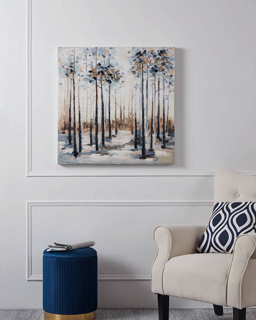 423048 Картина ALAMINOS, L800, B37, H800, холст, дерево, белый, синий в Краснодаре 423048 Картина ALAMINOS, L800, B37, H800, холст, дерево, белый, синий