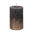 422584 Свеча парафиновая GLENBARR, H110 парафин, черный, золотой металл,ик №0