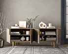 Комод под TV с четыремя дверками "Line" R21/beige №1
