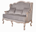 Двухместный дизайнерский диван Brody Double grey №1