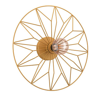 43443 Настенно-потолочный светильник CASTANUELO, 1Х40W, E27, H105, ?425, сталь, золотой