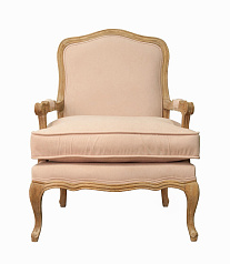 Мягкое полукресло с подлокотниками Nitro Beige Velvet