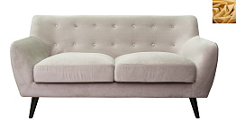 Диван с мягкими подлокотниками Albert 4 цвет желтый