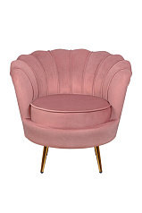 Низкое кресло ракушка Pearl Pink V3