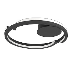 901821 Светодиодный настенно-потолочный светильник с регулировкой цветовой температуры MEZZOMONTE, 1X20W 1X20W(LED LED), 2700-6500K, 2220 2220lm, алюм