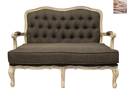 Диван модерн прямой Yareli Brown V2 цвет бежевый