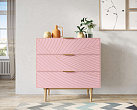 Комод с тремя ящиками "Line" LN12/GR1/pink №3