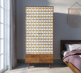 Шкаф двухстворчатый "Berber" принт 22 арт BB16/Print_22