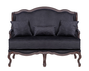 Двухместный дизайнерский диван Brody Double Black в Краснодаре