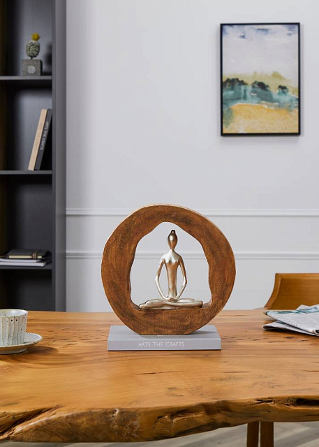 427414 Статуэтка KEMAMAN, L285, B63, H272, светло-коричневый, серебристый в Краснодаре 427414 Статуэтка KEMAMAN, L285, B63, H272, светло-коричневый, серебристый