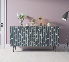 Комод "Berber" с ящиками 18 принт арт BB14/Print_18