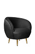 Мягкое кресло для гостиниц Small Benee Black №0