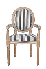 Мягкий стул с подлокотниками Volker Arm Black Pinstripe в Краснодаре