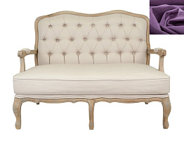 Прямой диван модерн Yareli фиолетовый