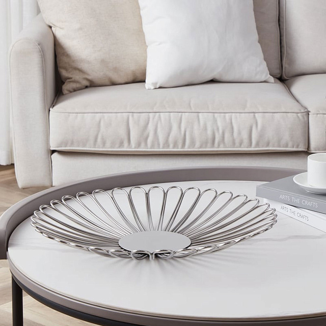 427018 Тарелка декоративная UEDA, H175, ?405, сталь, цвет хром в Краснодаре 427018 Тарелка декоративная UEDA, H175, ?405, сталь, цвет хром