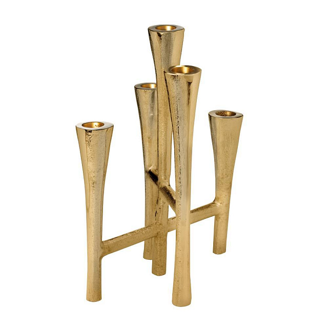 422244 Подсвечник JELLICOE, L235, B180, H290, алюминий, золото в Краснодаре 422244 Подсвечник JELLICOE, L235, B180, H290, алюминий, золото