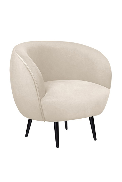 Мягкое кресло Benee Beige на черных ножках в Краснодаре Мягкое кресло Benee Beige на черных ножках