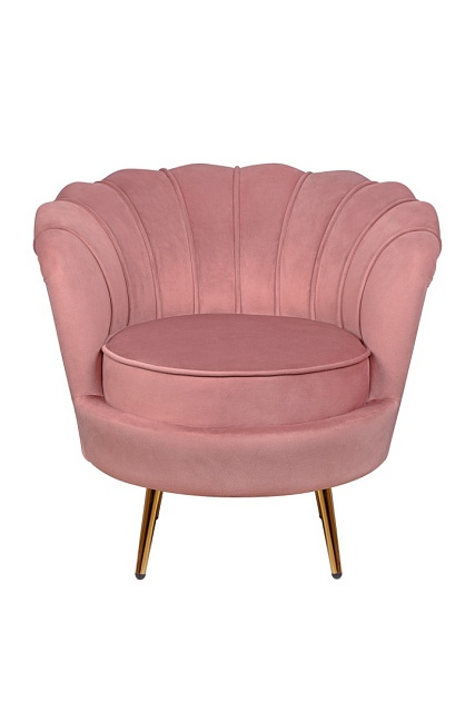 Низкое кресло ракушка Pearl Pink V3