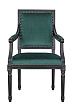Мягкий стул с подлокотниками Runako Green №0