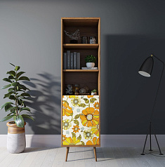 Стеллаж с ящиками "Berber" принт 47 арт BB45/Print_47