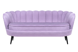 Диван ракушка для гостиниц Pearl Triple Purple на черных ножках в Краснодаре