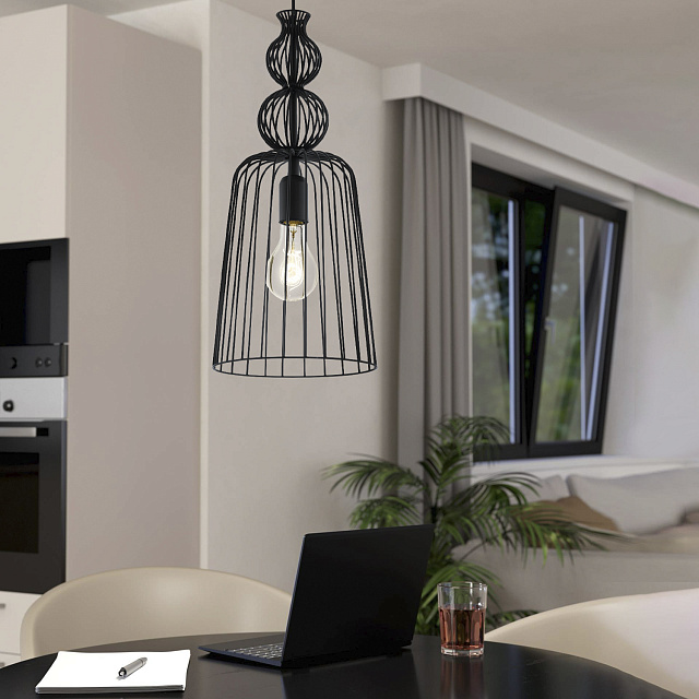 49497 Подвес CARTERHAM, 1x60W (E27), ?230, сталь, черный в Краснодаре 49497 Подвес CARTERHAM, 1x60W (E27), ?230, сталь, черный