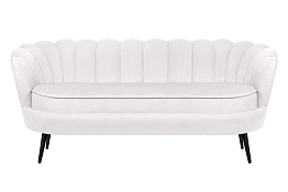 Диван ракушка Pearl Triple Beige на черных ножках в Краснодаре