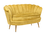 Дизайнерский двухместный диван Pearl Double Yellow №1