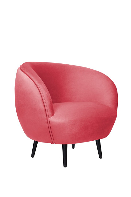 Мягкое кресло Small Benee Karmin на черных ножках в Краснодаре Мягкое кресло Small Benee Karmin на черных ножках