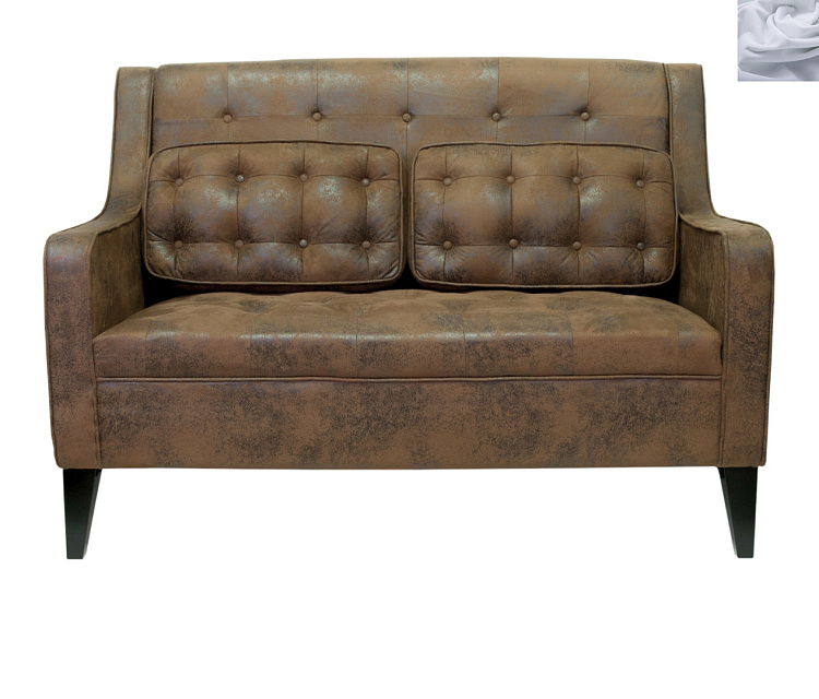 Дизайнерский двухместный диван Hublon Серый в Краснодаре Дизайнерский двухместный диван Hublon Серый